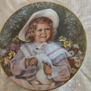 1985 Collector Plate “Easter Morning"-Sandra Kuck -Childhood Almanac Series